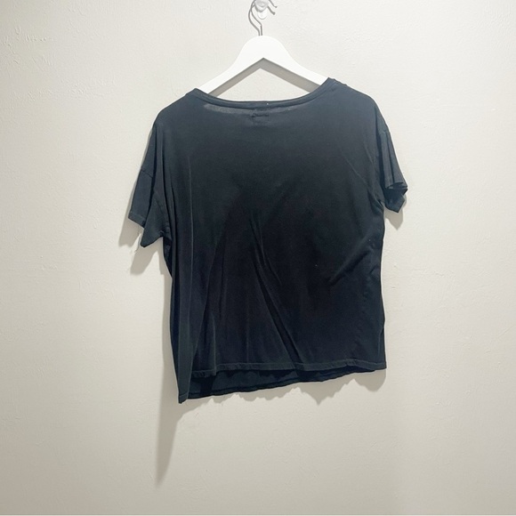 RALPH LAUREN DENIM & SUPPLY Women’s Black Boyfriend V-Neck Eagle Graphic Tee M - Picture 3 of 5